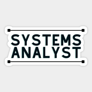 Systems analyst Sticker